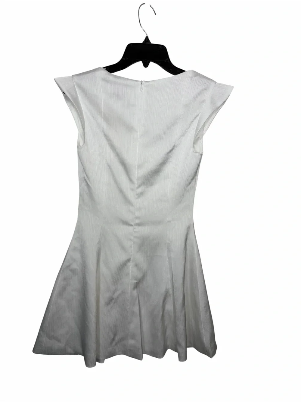 Peppermayo NWT Women’s Maryjane Mini Dress In White Textured Satin. Size 4. - Picture 14 of 14